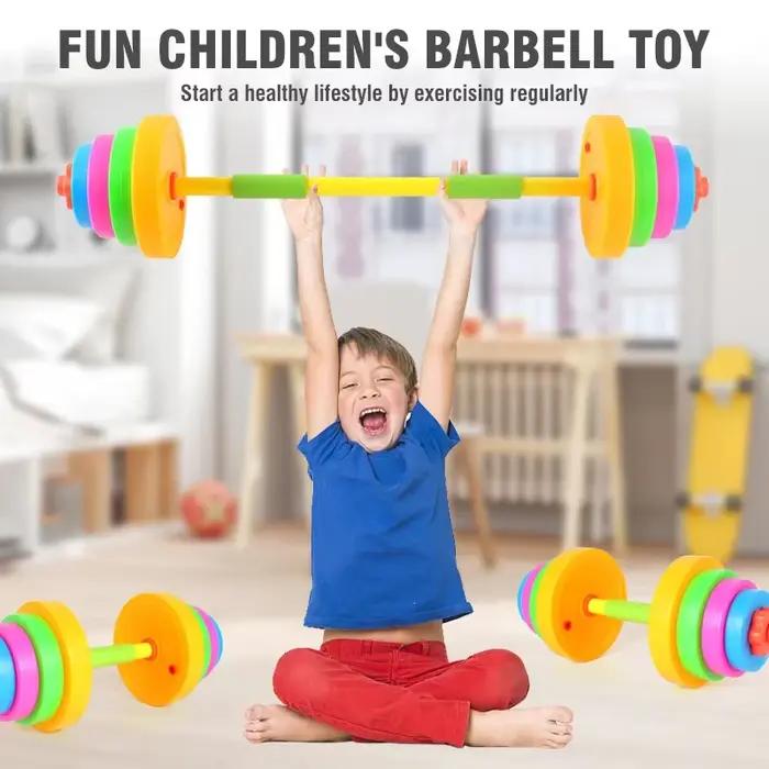 Ensemble d'haltères réglables pour enfants, équipement de fitness intérieur/extérieur, jouet sportif parent-enfant, cadeaux d'anniversaire pour tout-petits garçons et filles