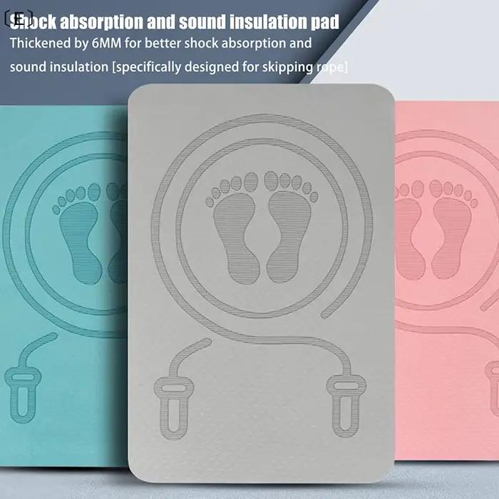 〔E〕Tapis de saut à la corde 6MM anti-bruit