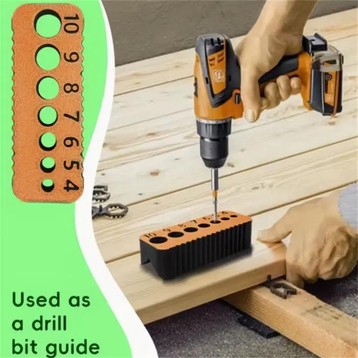Guide de perçage pour trous de 4/5/6/7/8/9/10mm, foret, bricolage, bloc de gabarit, outil de Joints, accessoire de précision multifonctionnel