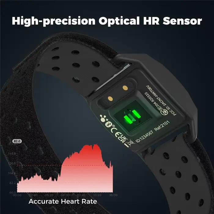 COOSPO Moniteur de Fréquence Cardiaque Brassard Bluetooth Ant+