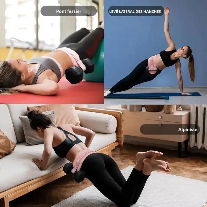 Ceinture d'exercice unisexe pour haltères