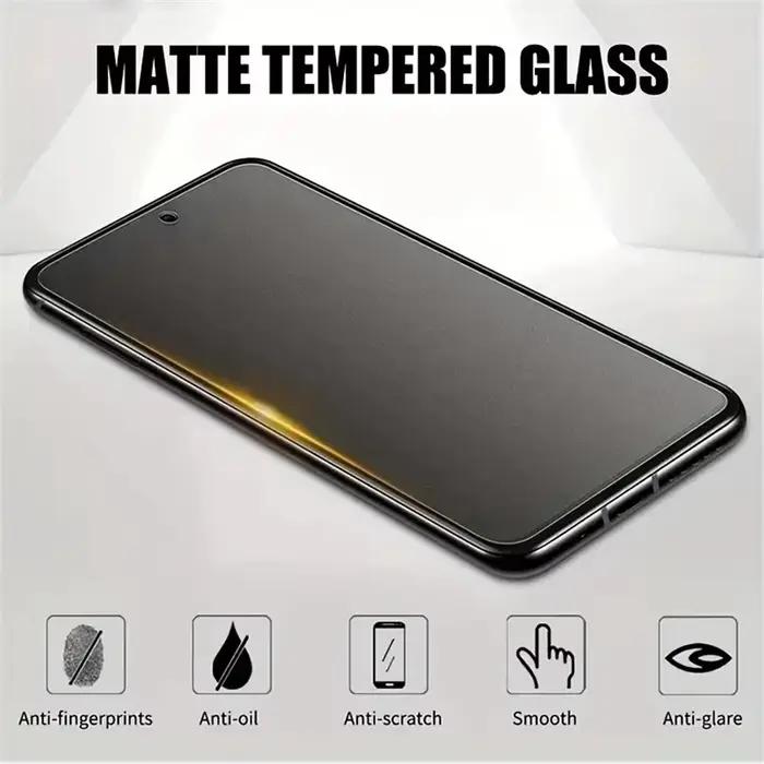 1-5 pièces de verre trempé mat anti-reflet pour Samsung A57 A37 A56 A36 A55 A35 A26 A16 A17 A15 A24 A25 S24 + S25 + M32 F22, Film mat