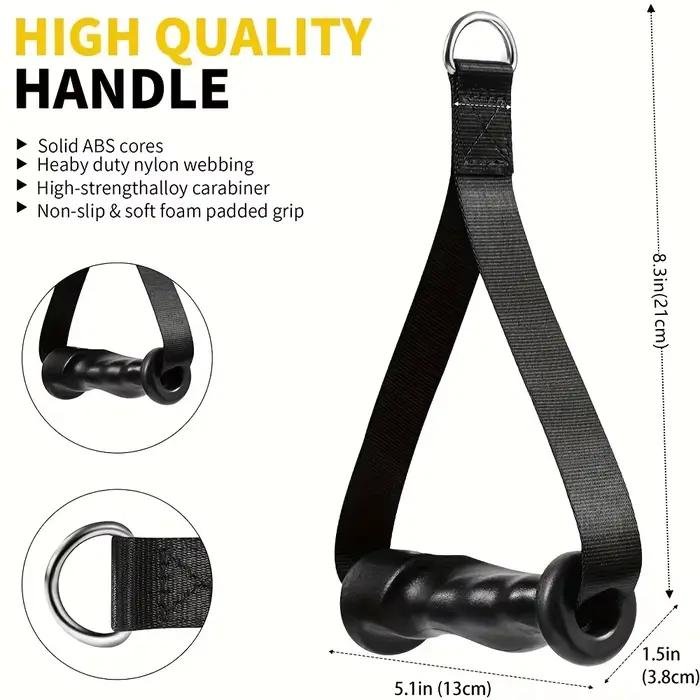 1 paire de poignées ergonomiques robustes pour machines à câble