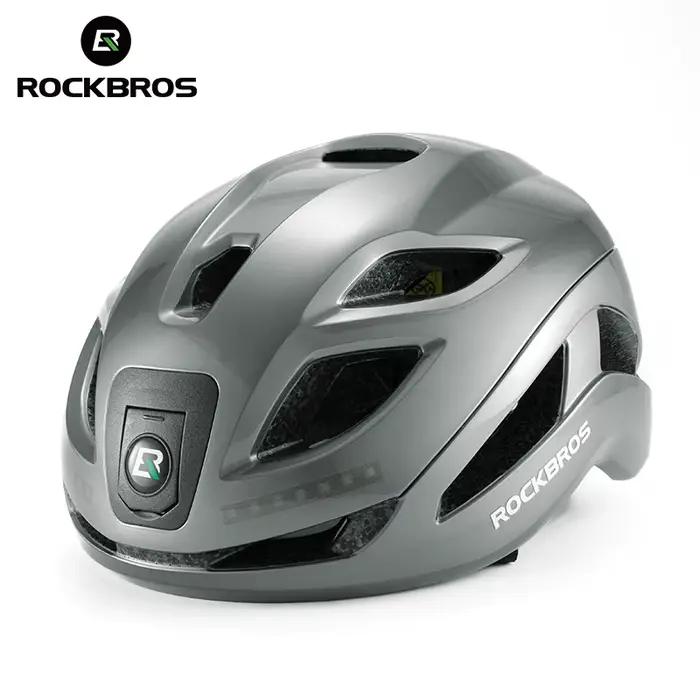 ROCKBROS casque de vélo léger type-c charge casque de cyclisme Rechargeable réglable vtt en toute sé