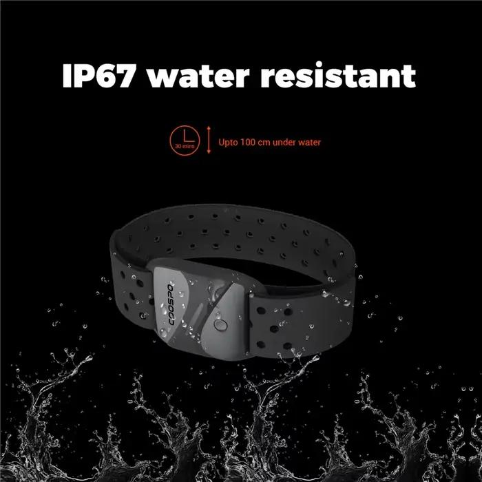 COOSPO Fréquence Cardiaque Brassard Bluetooth Ant+, Brassard Cardiofrequencemetre en Temps réel, Cap