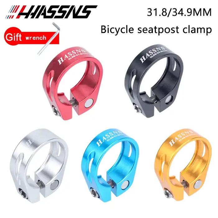 HASSNS Collier de fixation de tige de selle de vélo 31.8/34.9MM pour VTT à tige télescopique 27.2/28