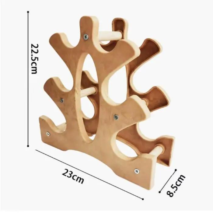 Support de rangement pour haltères à 3 niveaux - Support robuste pour haltères de fitness et support