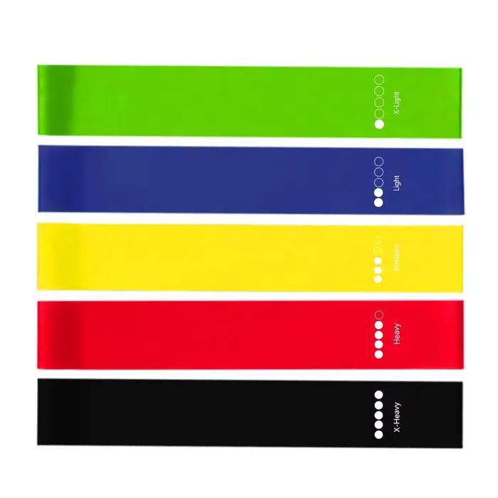 Bandes élastiques de Fitness pour exercices de Sport de Yoga, idéales pour la maison, 5 niveaux diff