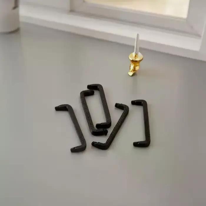 Accessoires de poignée de jouet Miniature: meubles de maison de poupée 1:12 20 pièces pour maison mo
