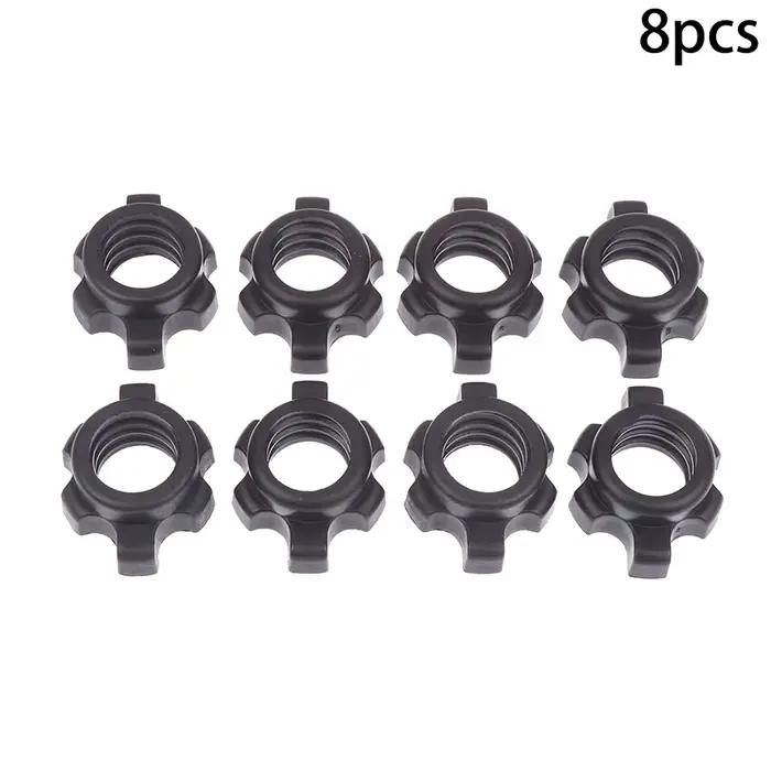 8/16 pièces haltère haltère écrou Hexagonal accessoires de fixation maison gymnastique équipement de