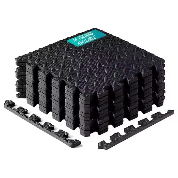 Prix usine 30*30 cm sol imbriqué salle de sport Eva mousse Tatami tapis amorti sol Puzzle tapis kara