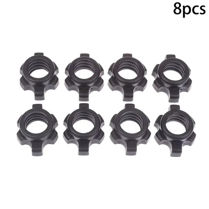 8/16 pièces haltère haltère écrou Hexagonal accessoires de fixation maison gymnastique équipement de