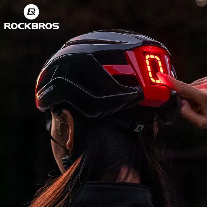 ROCKBROS casque de vélo léger type-c charge casque de cyclisme Rechargeable réglable vtt en toute sé