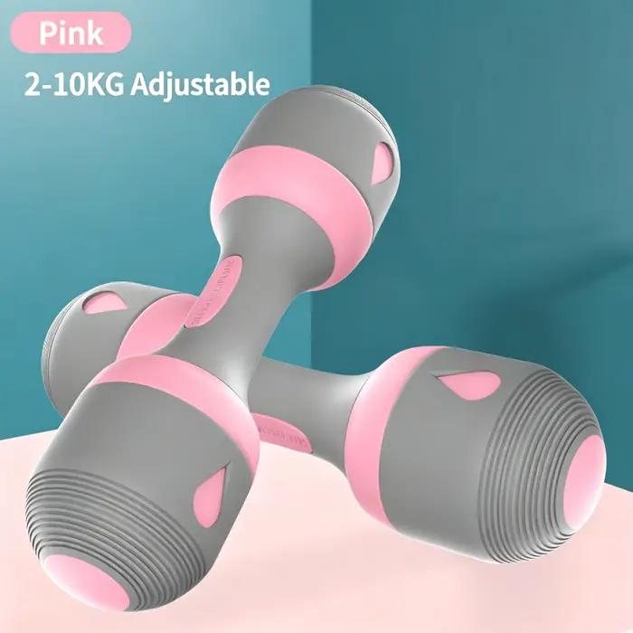 Haltères réglables 2-10 kg, haltères de fitness pour femmes, antidérapants, pour la musculation à do