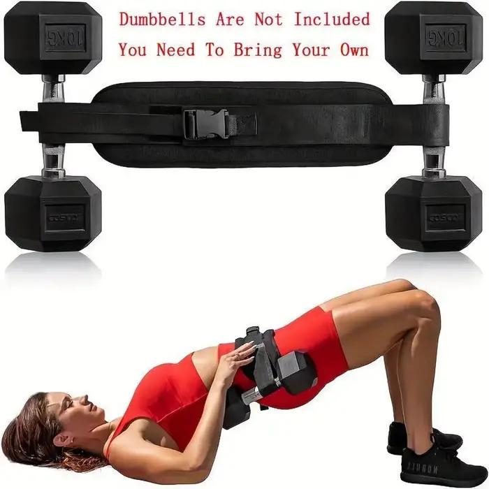 Ceinture de poussée de hanche pour haltères et kettlebells, avec coussinet épais antidérapant, confo