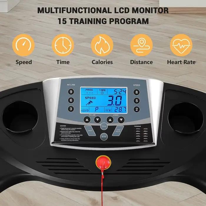Tapis roulant électrique pliable avec inclinaison automatique, machine de course, 17 en effet, 2,5 H