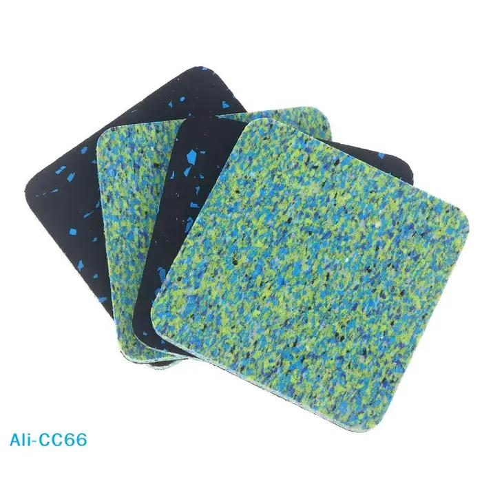 【C】 4 tapis de protection pour tapis de course, équipement de fitness, isolation phonique, tapis abs