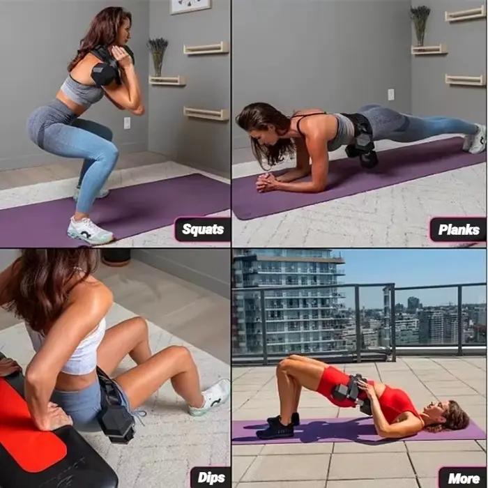 Haltère ceinture d'exercice hanche poussée support de poids pour l'entraînement efficace du pont de clute taille musculation Kettlebells