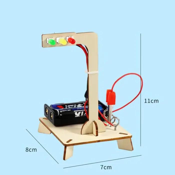 Kit de feux de circulation à assembler soi-même, jouet d'expérimentation scientifique pour étudiants, assemblage créatif fait à la main pour l'éducation scolaire, fournitures d'apprentissage à domicil