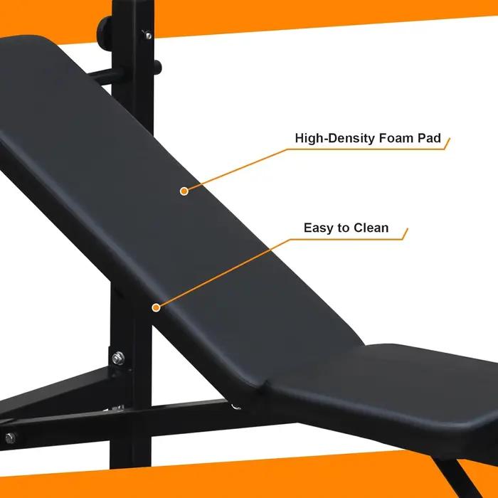 Banc de musculation pliable et réglable en métal durable pour la remise en forme et la musculation avec logo personnalisable occasions sportives et fitness à domicile