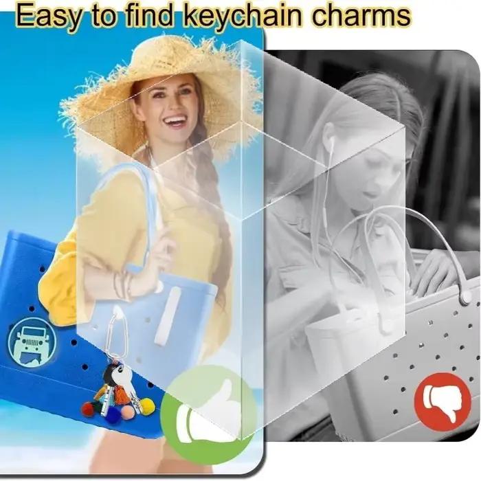 Kit d'accessoires pour sac de plage 3 pièces, crochet portable, mousqueton porte-clés et porte-gobelet