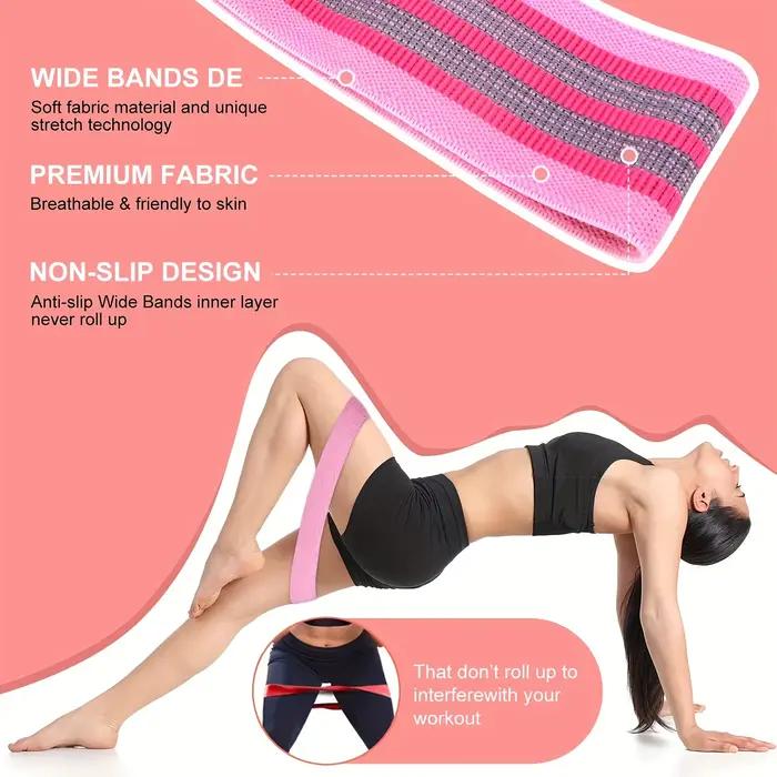 Bandes de résistance en tissu pour butin de hanche