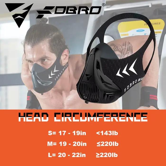 Masque de sport d'entraînement à haute altitude, élévation, course à pied, Fitness, cyclisme, masques de sport adaptés à l'élévation, masque Cardio d'entraînement en salle de sport
