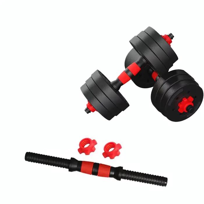 Tige de connexion universelle pour haltères, transformable en barre d'haltères ou poignée de kettlebell, avec écrou de fixation, accessoire pour musculation masculine à domicile
