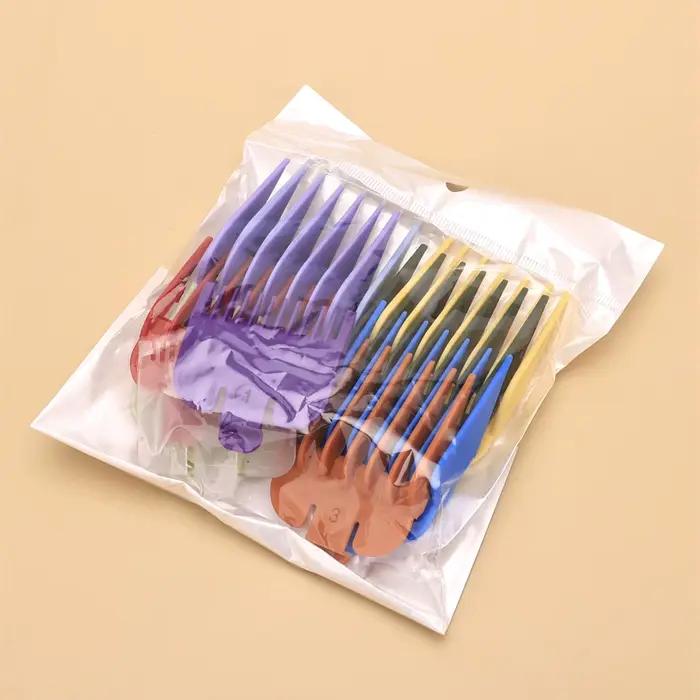 10 pièces 1.5mm-25mm tondeuse à cheveux limite peigne Guide ensemble de fixation avec plateau de rangement tondeuse à cheveux rasoir accessoires de coupe de cheveux