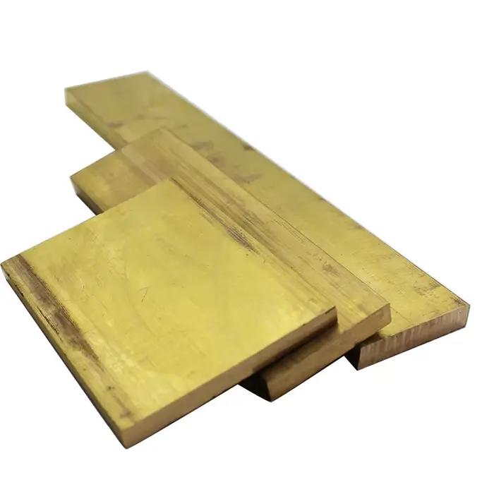 Tan-Barre Plate en Laiton Massif, Stock Divers