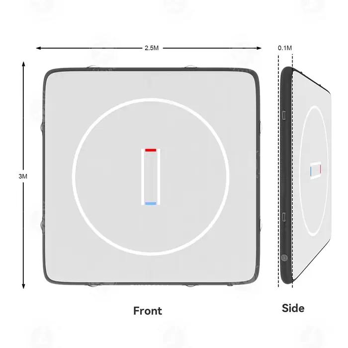 Tapis d'entraînement de gymnastique portable