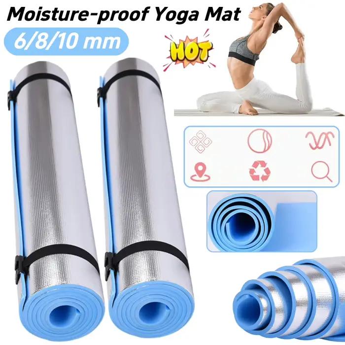 Tapis de yoga antidérapant de 6/8/10mm d'épaisseur