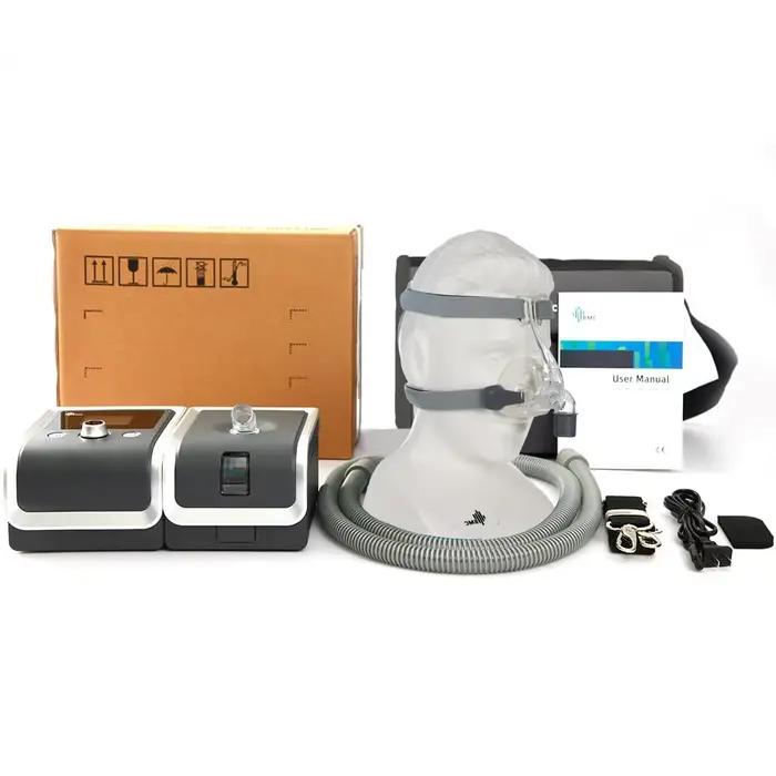 BMC Utilisation à domicile Appareil CPAP E-20C Dispositif à pression fixe avec masque et humidificateur pour anti-ronflement Apnée du sommeil Aide au sommeil BPCO