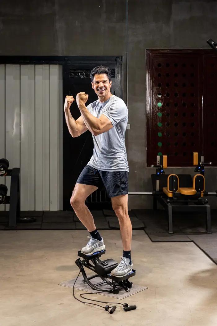 Mini Stepper en ABS et Acier pour Exercices Cardio à Domicile