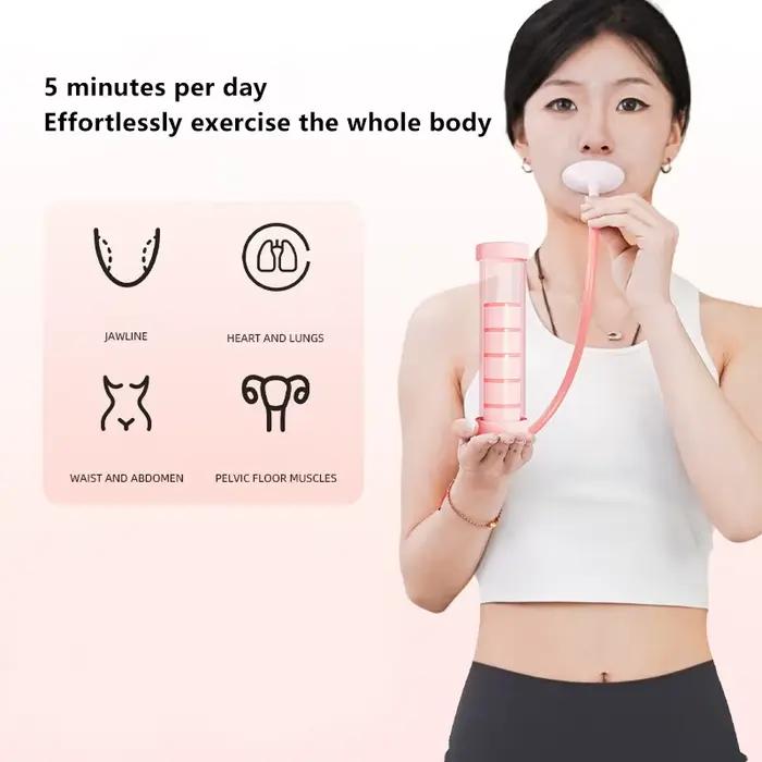 Ensemble d'haltères d'exercice de respiration profonde