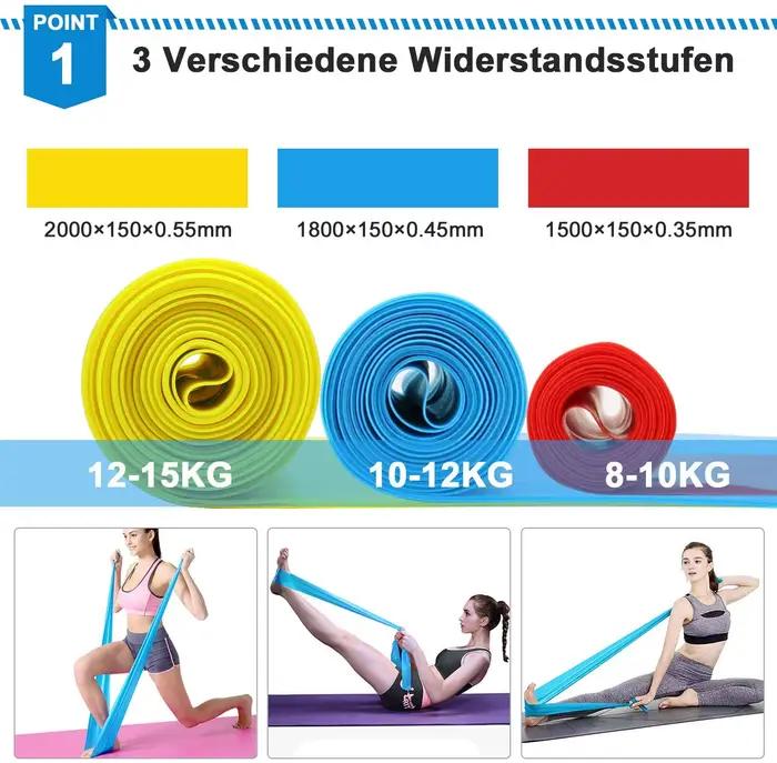 Bandes de Fitness élastiques 3 pièces