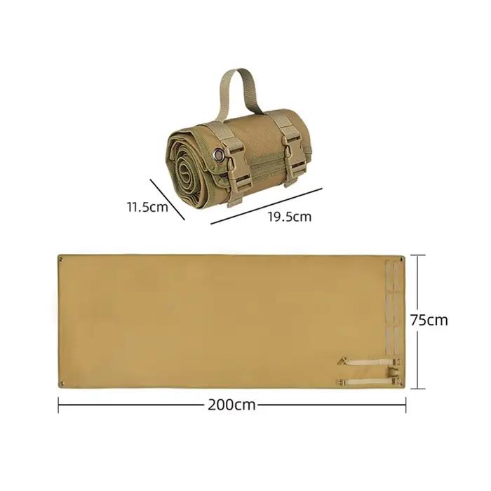 Tapis d'entraînement de tir antidérapant pour l'extérieur, imperméable, double face, multifonctionnel, tapis de camping, tapis d'entraînement de tir