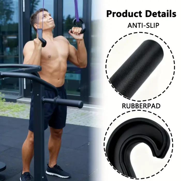 Poignées ergonomiques multifonctionnelles pour barre de traction