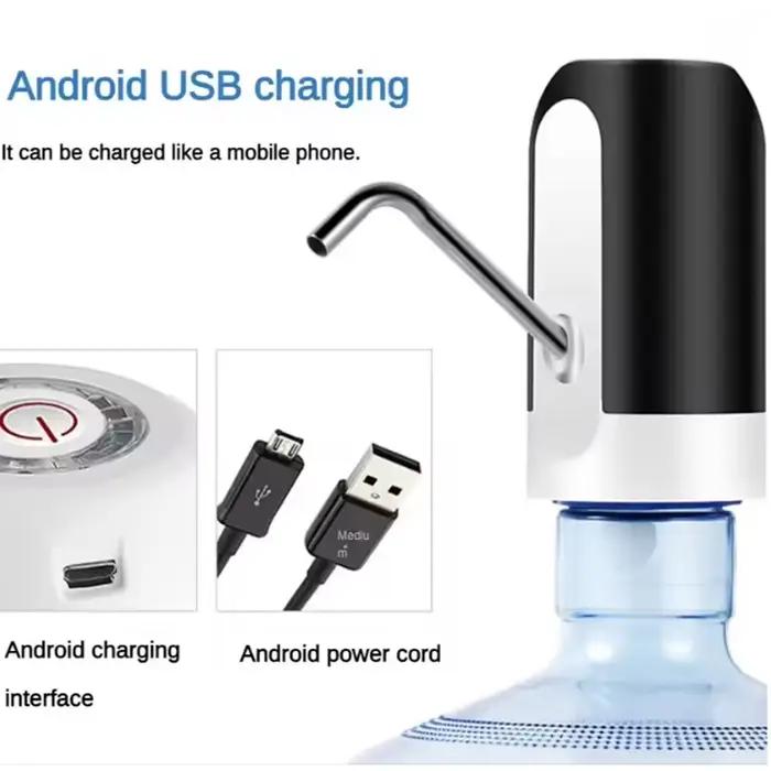 Pompe Distributrice d'Eau Électrique Portable pour Bouteilles de 5 Gallons, Rechargeable par USB, Outil pour Seau d'Eau, Carboy, Bar