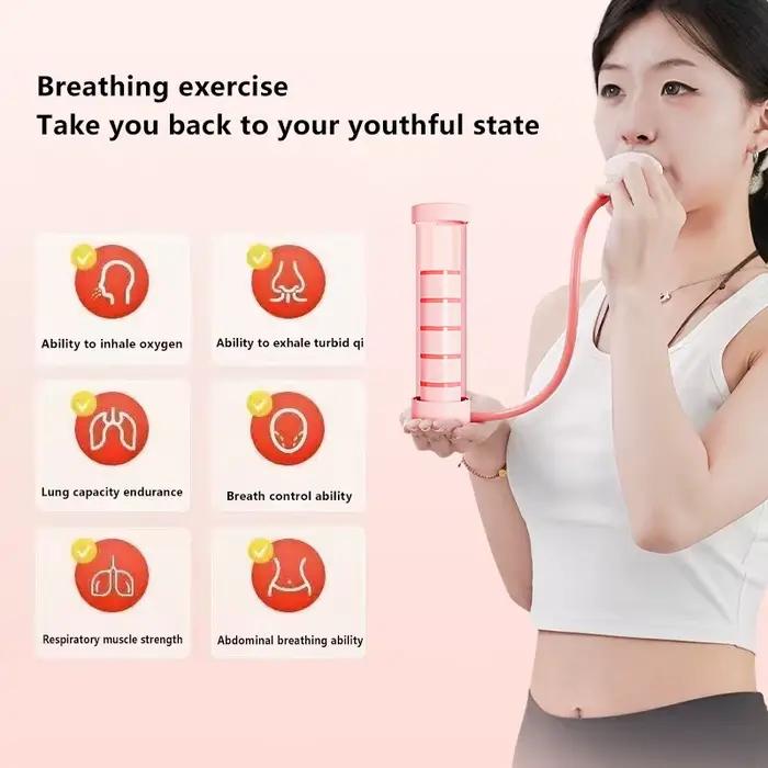 Ensemble d'haltères d'exercice de respiration profonde