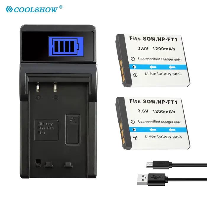 Batterie NP-FT1 NP FT1 NPFT1 pour SONY DSC-M1 DSC-M2 DSC-T10 DSC-L1 DSC-T1 DSC-T3 DSC-T5 DSC-T10 DSC-L1, chargeur de caméra