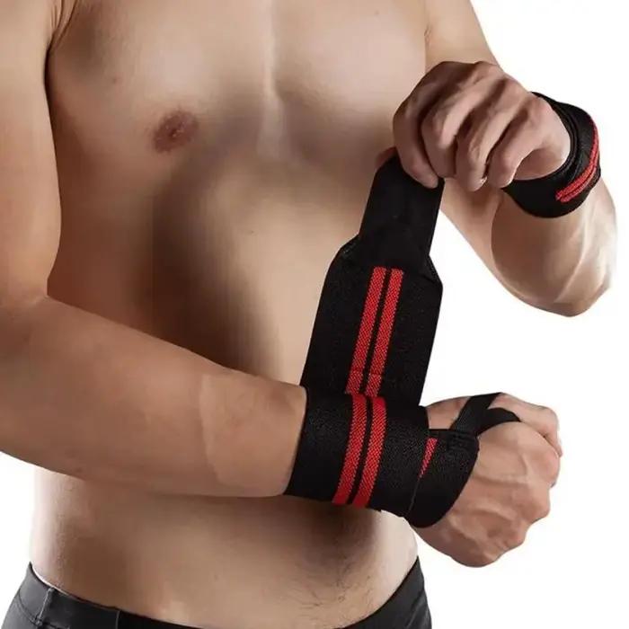 Attelles de poignet élastiques respirantes (1 pièce) pour la musculation