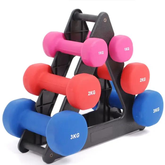 Support de Rangement pour Haltères à 6 Emplacements