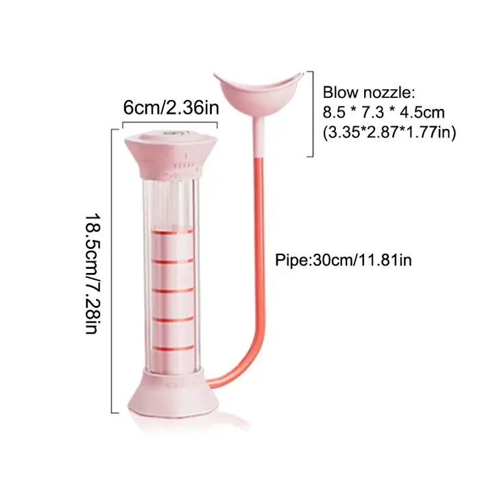 Entraîneur d'haltères de respiration à diaphragme réglable avec compteur