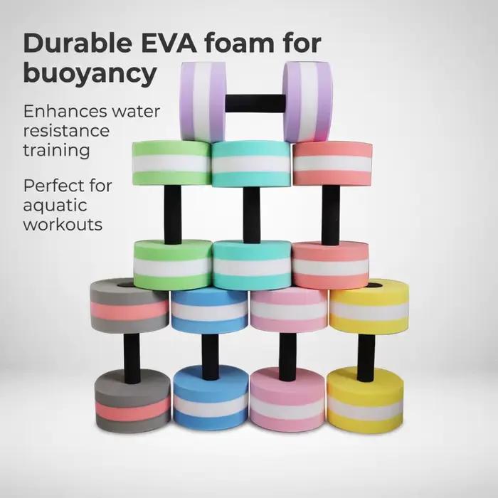 Nouvelles haltères flottantes en mousse EVA de haute qualité (1 paire) – Équipement de fitness aquatique pour piscine