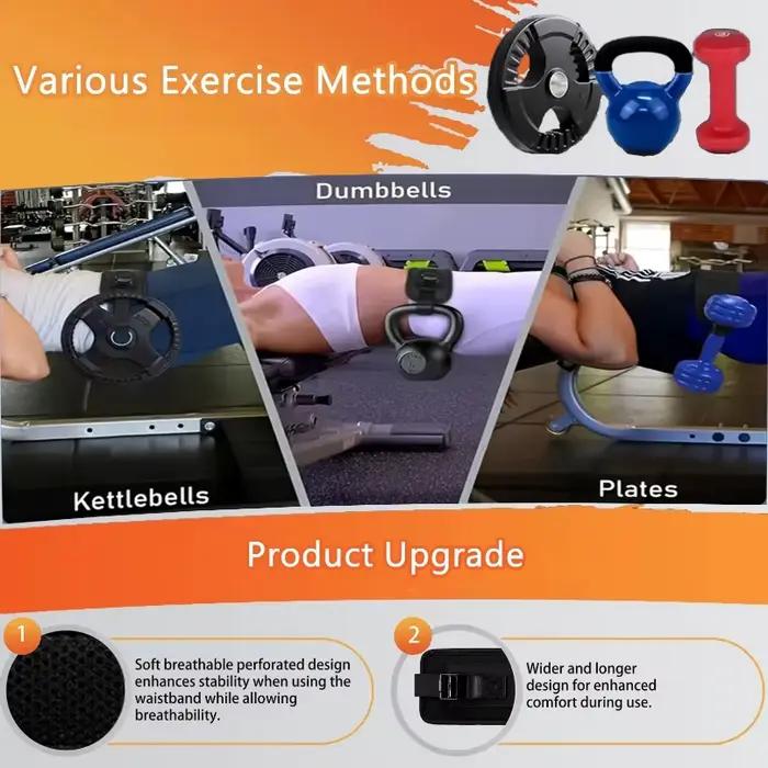 Ceinture de poussée de hanche pour les exercices efficaces de pont de clute