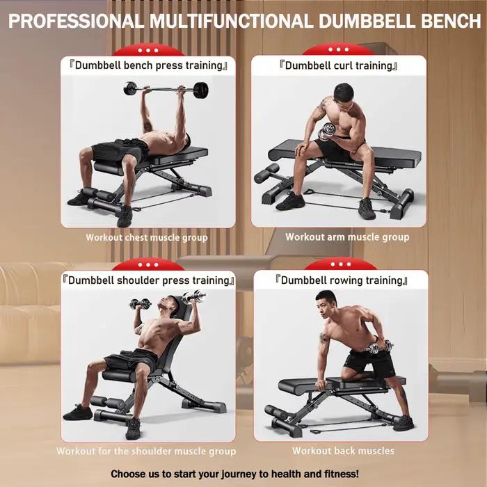 Banc de musculation réglable pour entraînement complet du corps