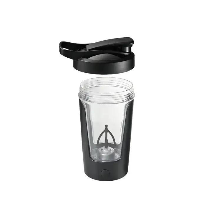 Tasse de mélange électrique automatique de 450ml, bouteille shaker portable pour protéines de lactosérum, alimentée par batterie, tasse d'agitation entièrement automatique pour la maison polyvalente et pratique pour le café, le thé, les smoothies et les boissons énergisantes