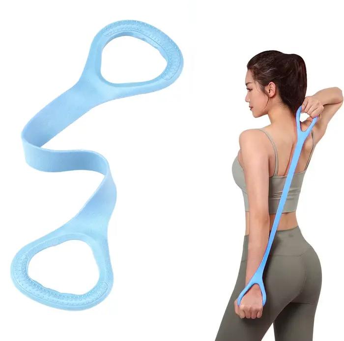 8 bandes de résistance élastiques de Fitness pour Yoga