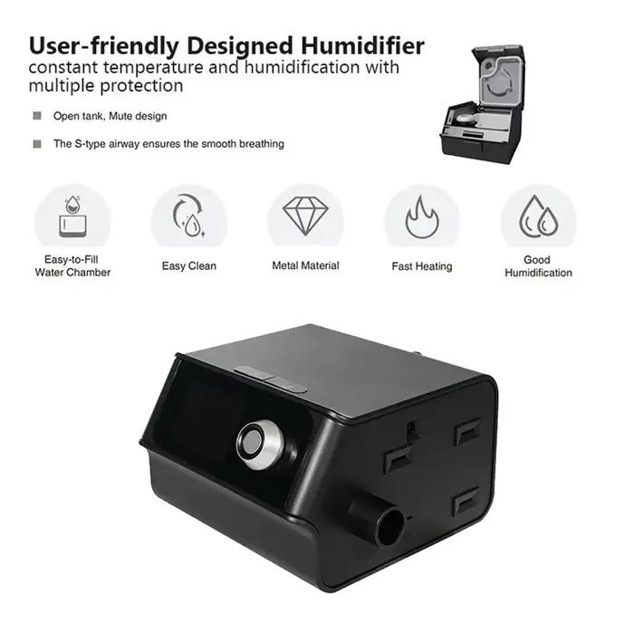 Appareil CPAP Auto BPAP pour le sommeil, réglage automatique de la pression, avec masque en option, pour le ronflement, l'apnée du sommeil, la CPOC, l'émphysème